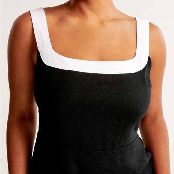 Abercrombie Linen Black and White Dress - Picture 5 of 8